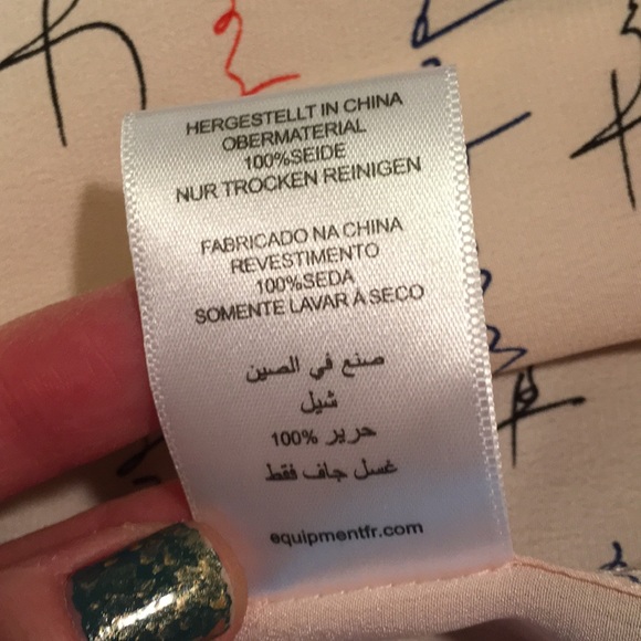 EQUIPMENT SILK BLOUSE PINK - Picture 9 of 10